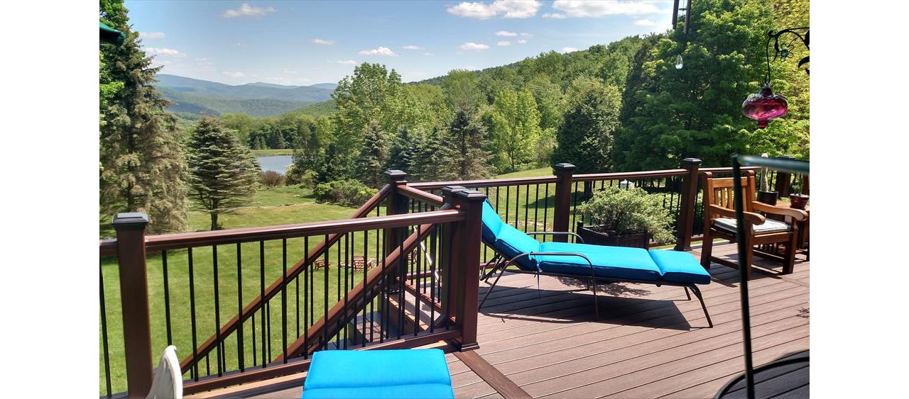 Trex Transcend multi-level deck in Andes, NY.