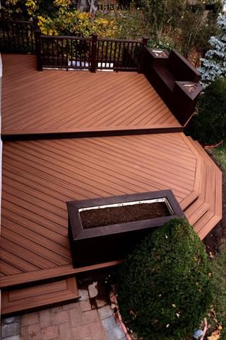 Tiki Torch decking with Vintage Lantern Border