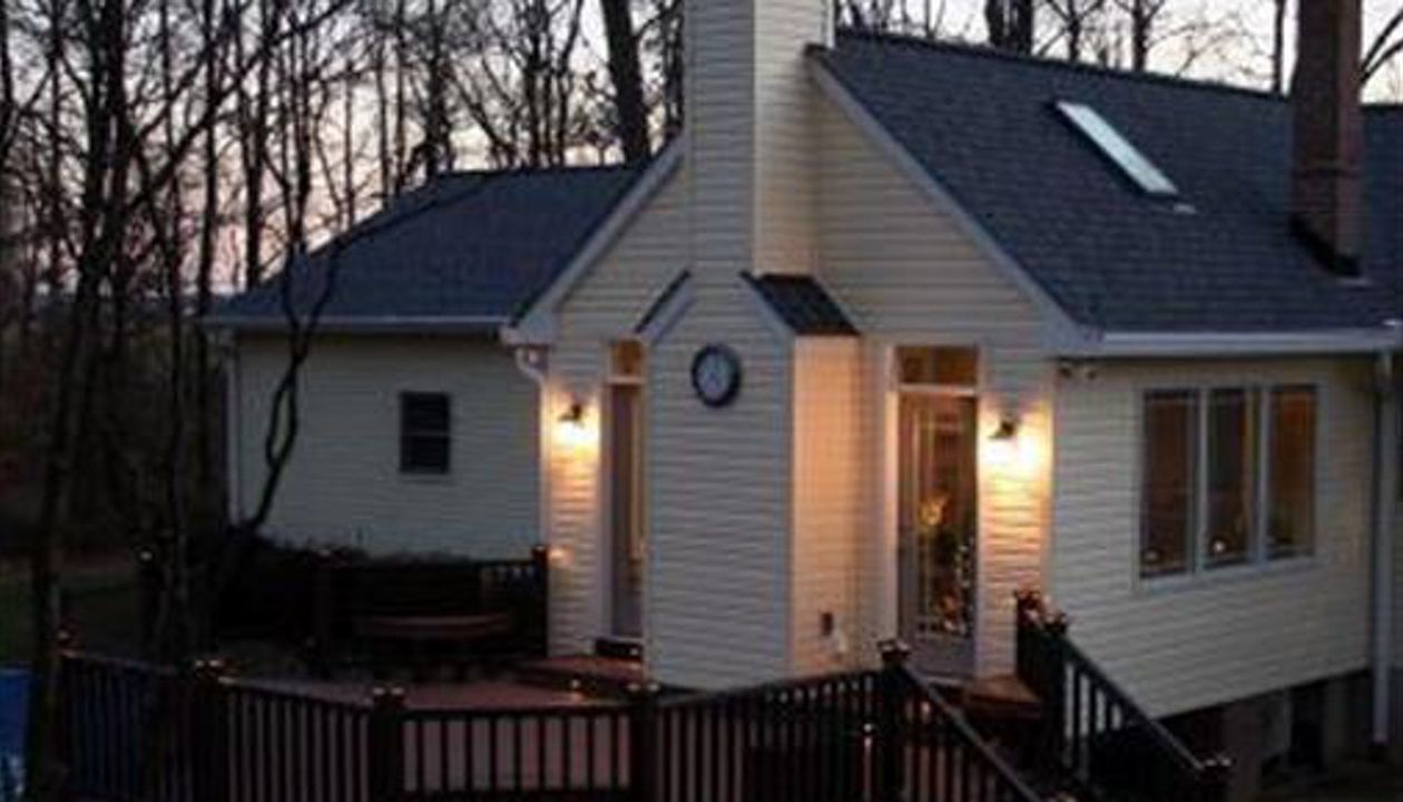 tiki torch with lava rock border