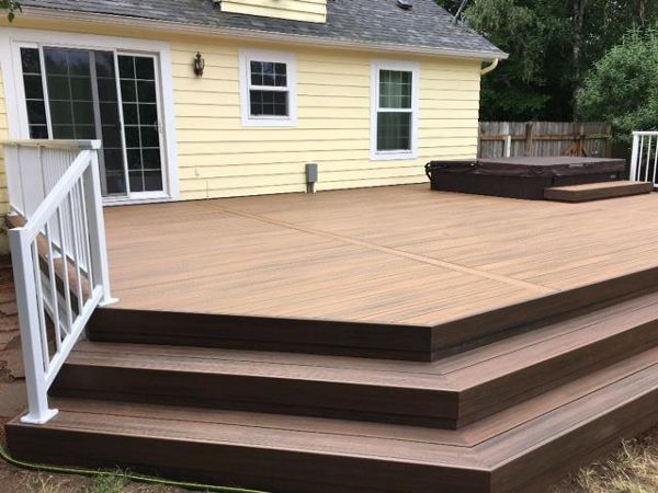 Tiki-Torch decking with spiced Rum trim