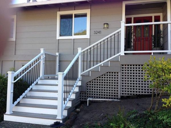 San Carlos, CA - Trex Decking, Railing, Lighting