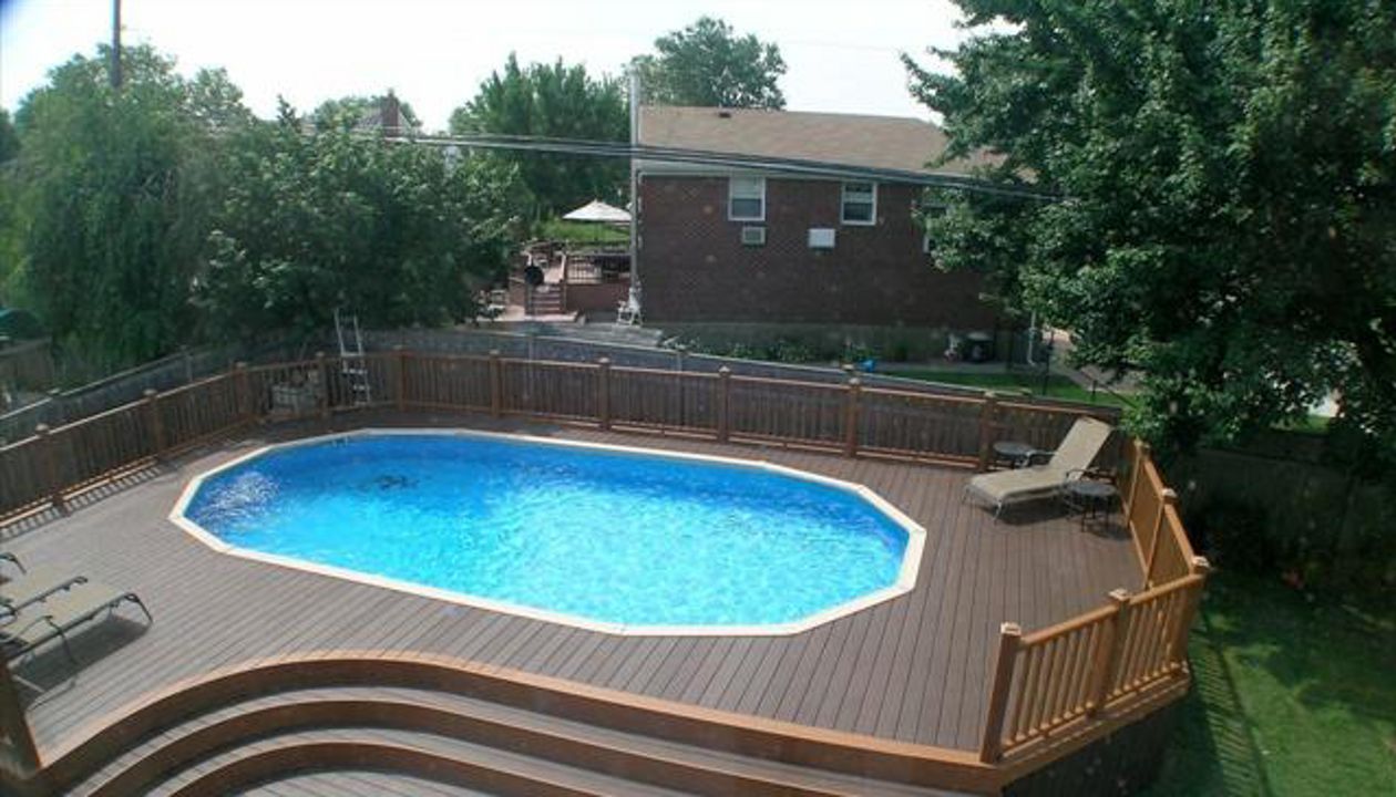 Woodland Brown Pool Deck in Port Jefferson, NY