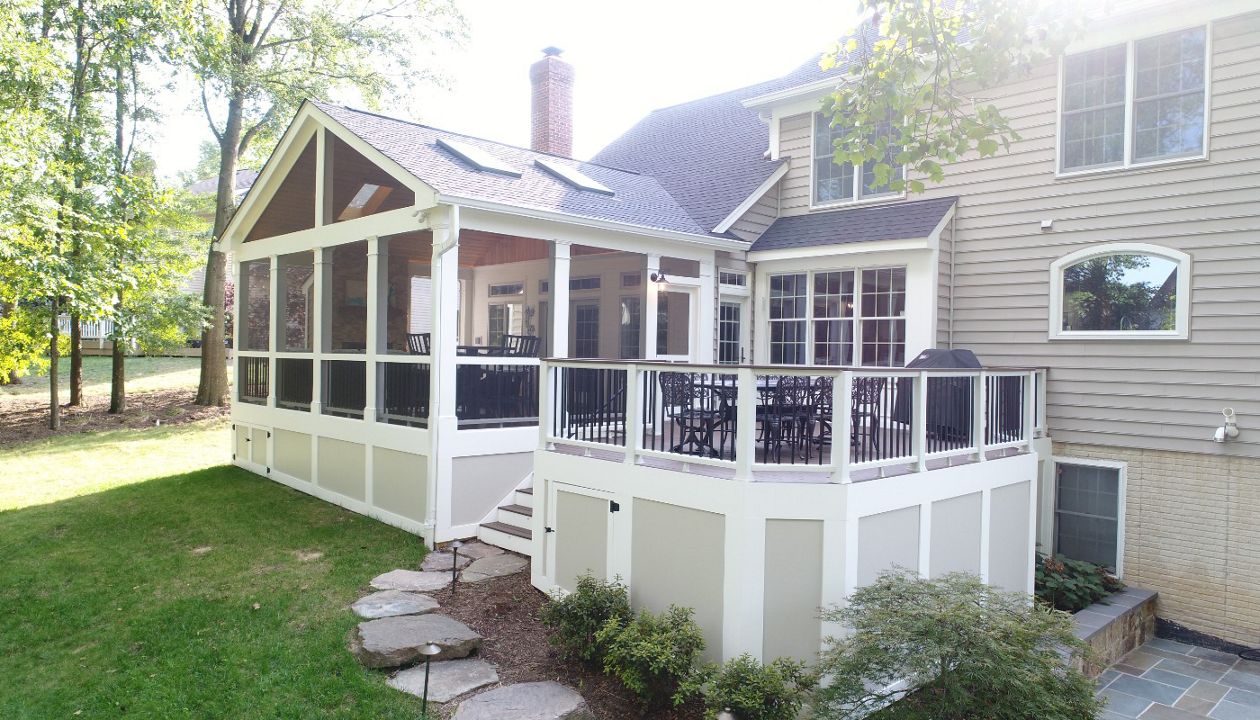 Trex Transcends Deck, Screened Porch, Hardscapes