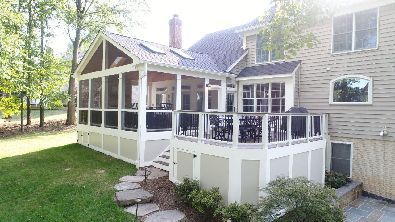 Trex Transcends Deck, Screened Porch, Hardscapes