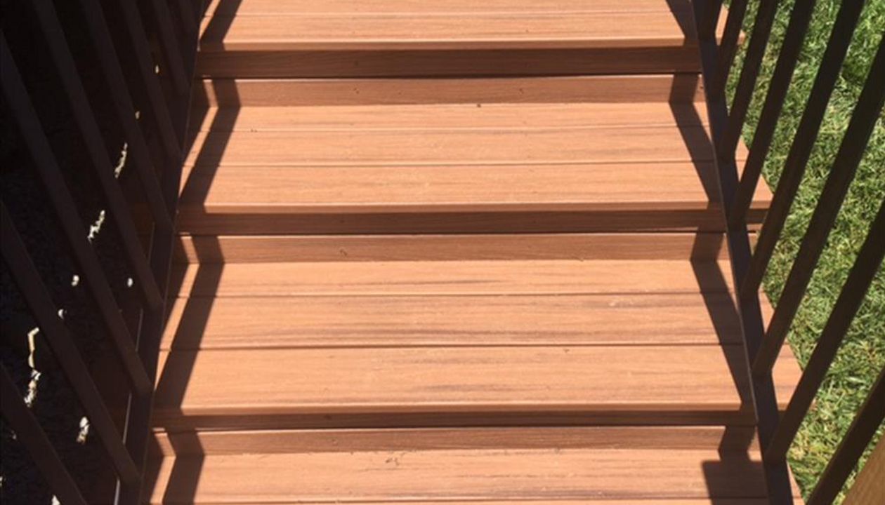 Trex stair treads and kick plates make sure your stairs are safe and look great for years to come!