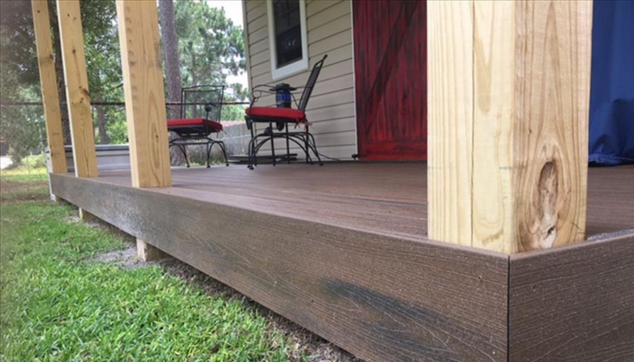 Trex Transcend fascia board adds to the aesethic of this project