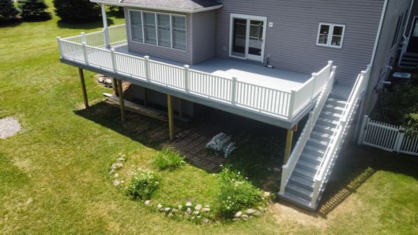 Foggy Wharf Deck in Chelsea, Michigan