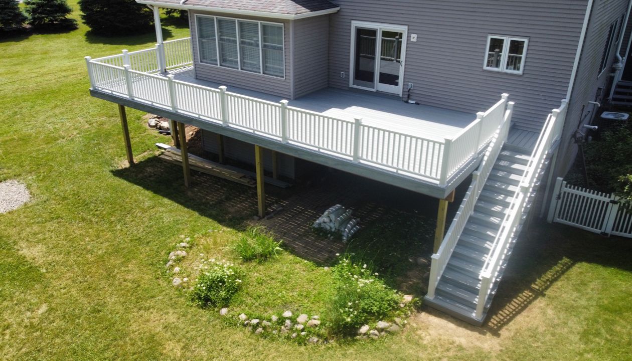 Foggy Wharf Deck in Chelsea, Michigan