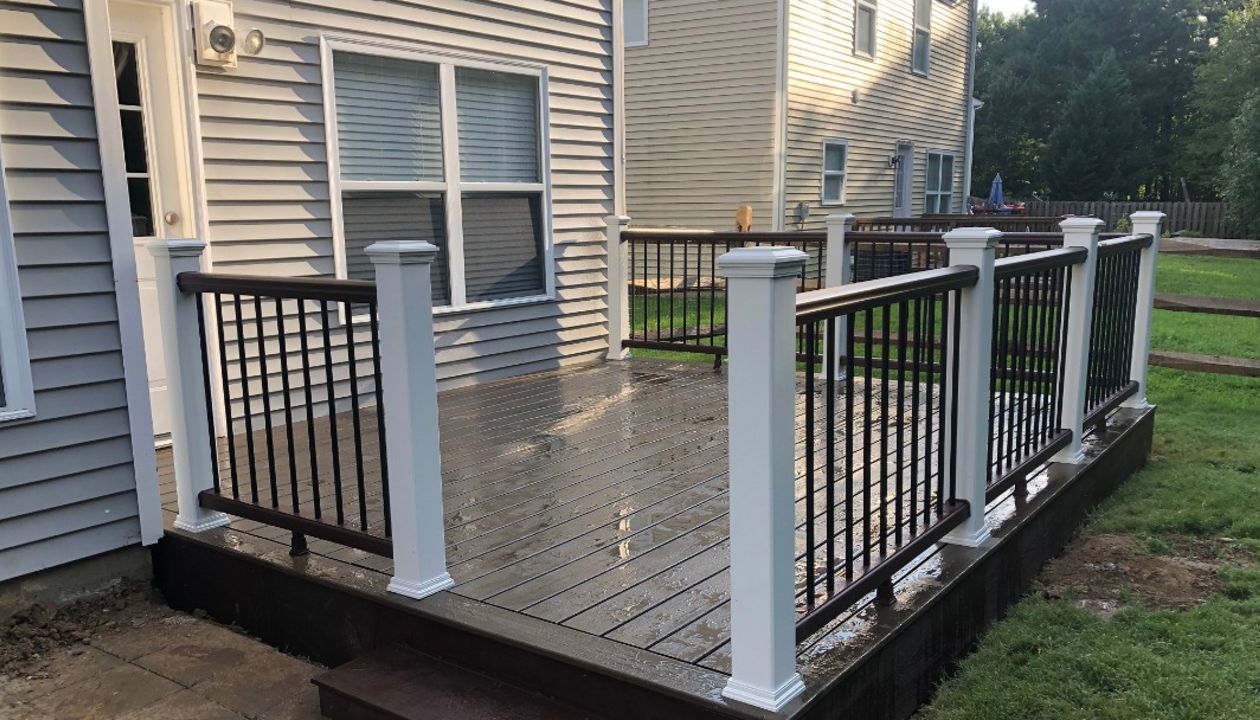 Deck Builders Charlotte, Coastal Bluff picture framed in Vintage lantern