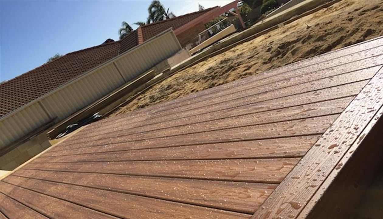 Tiki Torch Decking near Beach