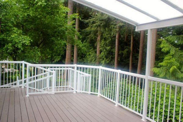 Saddle select, Hideaway clips/Aluminum railing/Edmonds Wa.