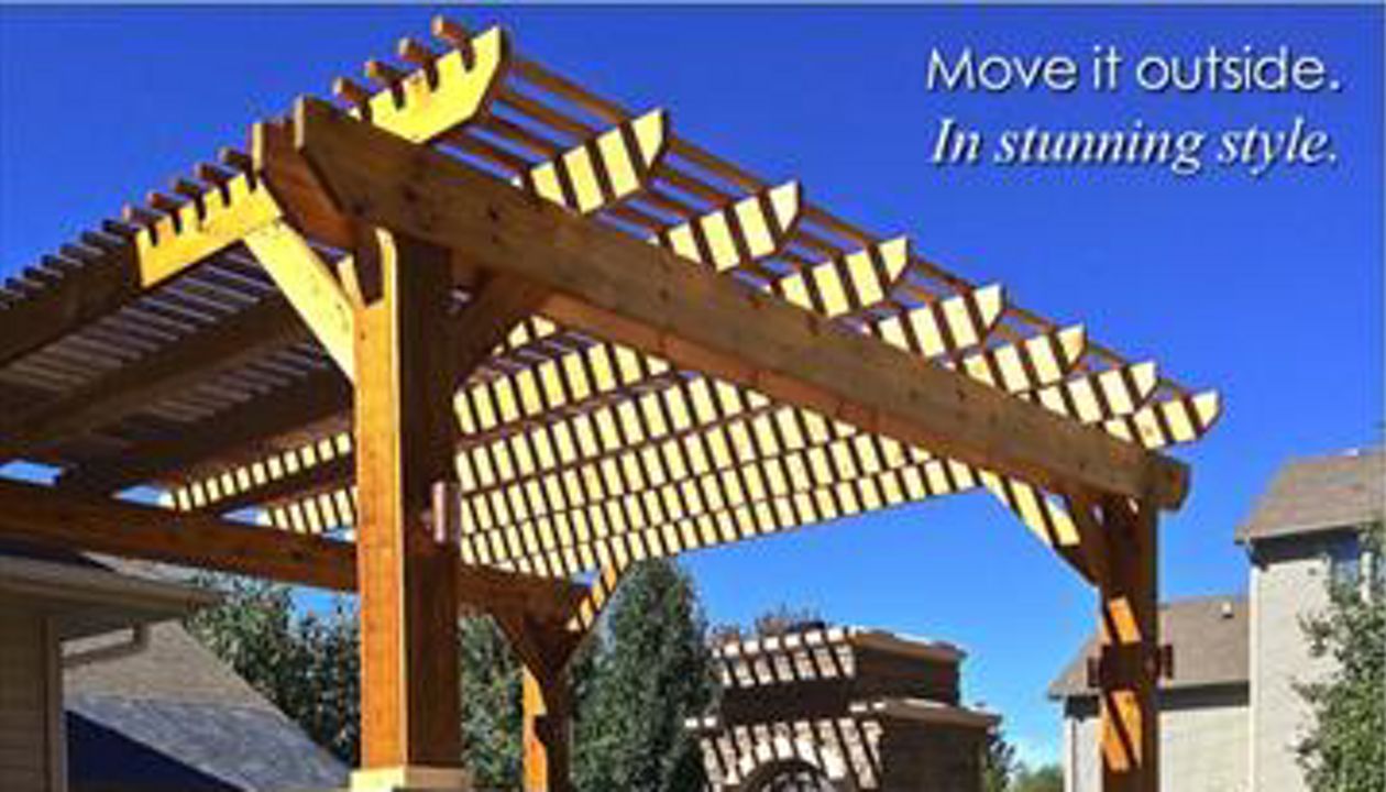 Trex Transcends Tiki Torch Deck, Pergola, West Des Moines