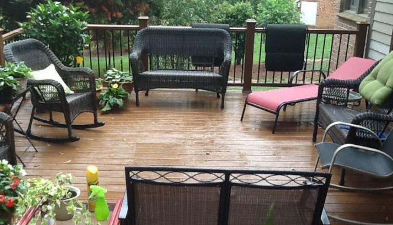 A great area to talk and enjoy the shade