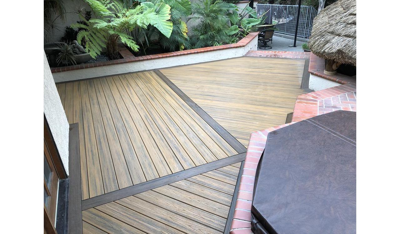 Tiki torch Trex deck