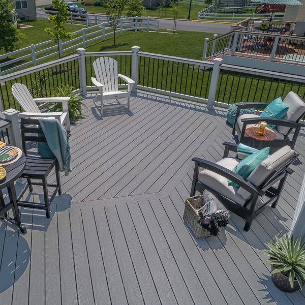 gray veranda decking designs