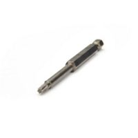 A single metal screwdriver bit with a star-shaped tip is displayed against a clean white background. The bit features a hexagonal shaft, commonly used for power tools or manual screwdrivers. The image is well-lit, highlighting the metallic texture and precise machining of the tool. No visible text, numbers, or branding are present on the bit.