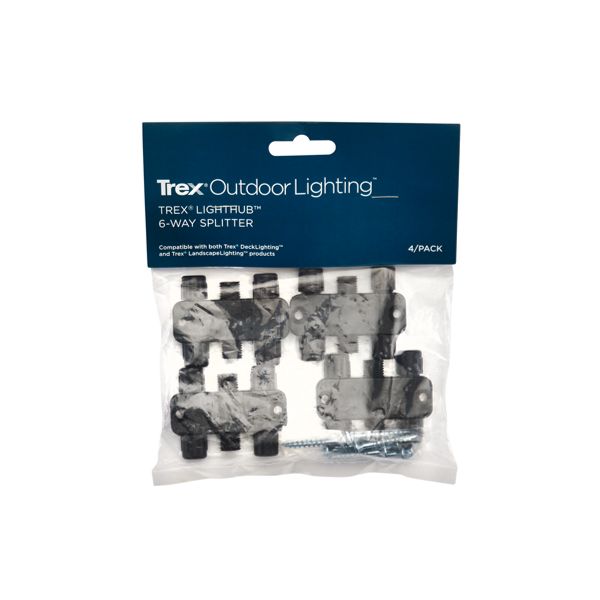 Trex LightHub Deck Lighting 6-Way Splitter (4-Pack)