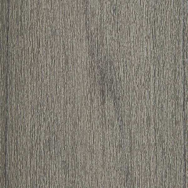 This image features a detailed close-up of a gray wood grain texture. The surface displays natural vertical lines and subtle variations in tone, suggesting a weathered or stained finish. The overall palette is neutral, with shades of gray and hints of brown. No visible text, numbers, or logos are present in the image.