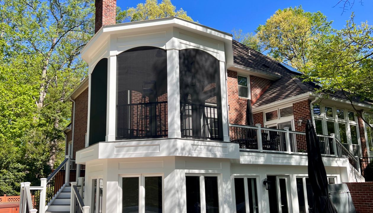 Trex Transcend Screened Porch w/ Three Season Room