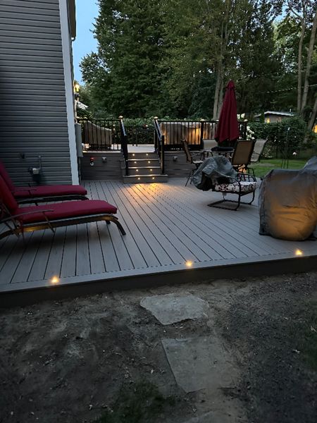 Biscayne with Signature rail and Trex Lighting