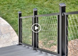 How to Install a Trex Signature® Mesh Railing on Stairs