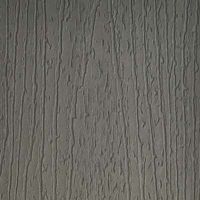 This image features a close-up view of a gray surface with a pronounced wood grain texture. The vertical lines and organic patterns mimic natural wood, creating a tactile and rustic visual effect. The color palette is neutral, dominated by shades of gray, and the texture suggests use in interior design or construction materials. No visible text, numbers, or logos are present in the image.