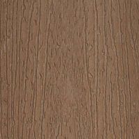This image features a close-up view of a brown surface with a wood grain texture. The pattern mimics natural wood, with vertical lines and grooves creating a realistic effect. The color palette is earthy and neutral, suitable for backgrounds or material references. No visible text, numbers, or logos are present in the image.