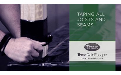 Trex RainEscape Tape  Butyl Tape For Underdeck Drainage - DecksDirect