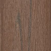 This image features a detailed close-up of a brown wood grain texture. The surface displays natural-looking vertical lines and grooves, simulating the appearance of real wood. The color palette consists of warm brown tones with subtle variations, creating a realistic and organic feel. No visible text, numbers, or identifiable brands are present in the image.