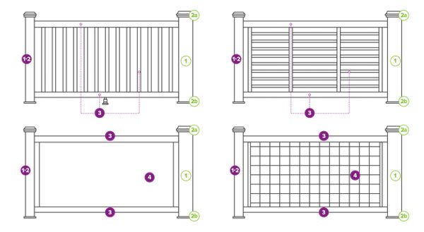 Signature Railing Line Drawing