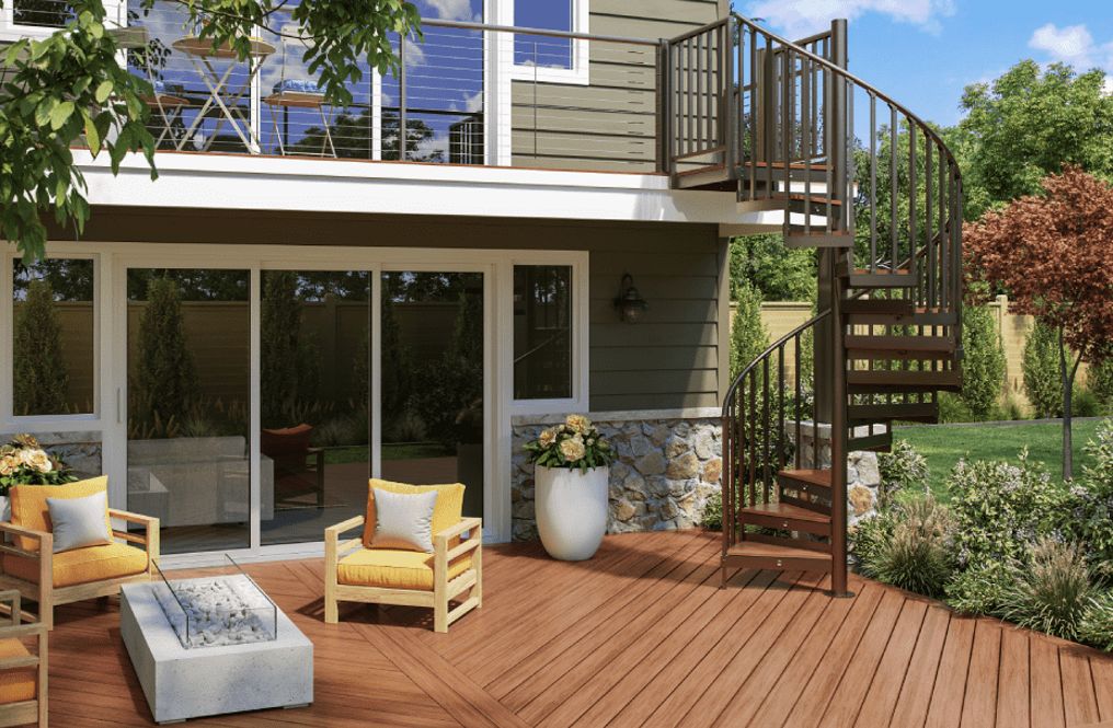 Trex® Spiral Stairs for Decks | Trex