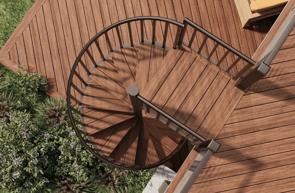 Trex® Spiral Stairs for Decks | Trex