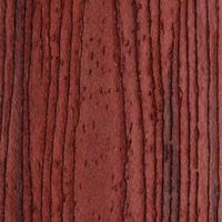 This image features a detailed close-up of a reddish brown wood surface, showcasing natural grain patterns and subtle texture variations. The wood appears smooth with visible dark lines running vertically, emphasizing the organic feel. The overall palette is warm, dominated by rich brown and red tones. No visible text, numbers, or identifiable brands are present in the image.