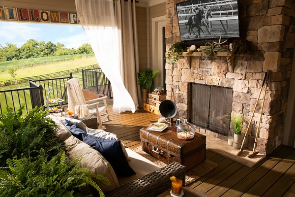  Indoor space leading out to open deck