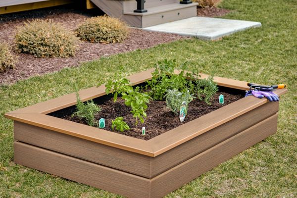 How to Build a Raised Garden Bed with Trex Decking (1’ Deep)