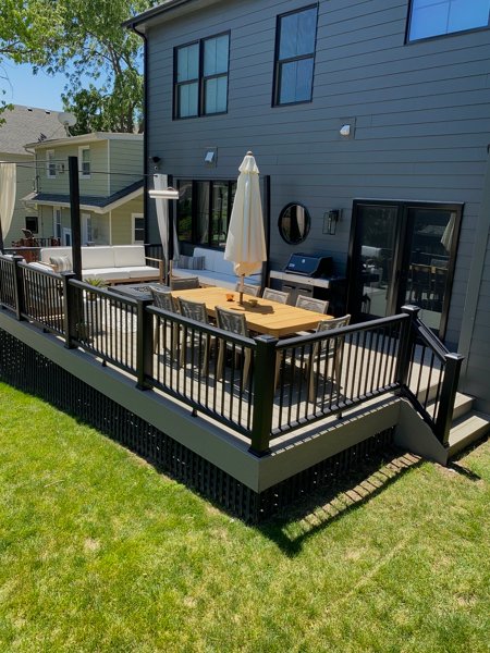 Backyard deck