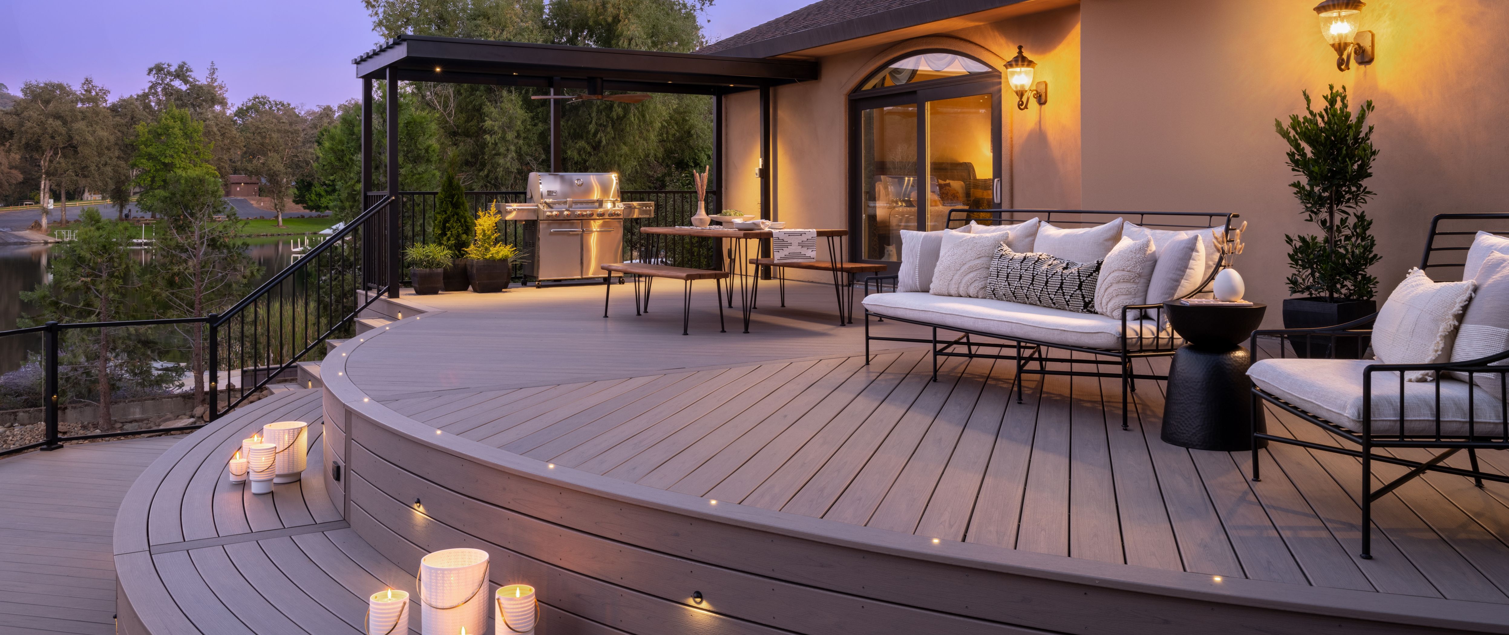 Trex Lineage 16 ft. - Transcend Lineage Composite Square Decking Board  Biscayne - 1 In. x