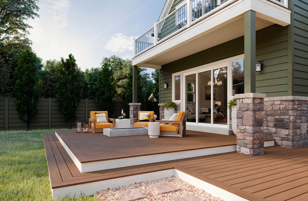 Trex Lineage 16 ft. - Transcend Lineage Composite Square Decking Board  Biscayne - 1 In. x