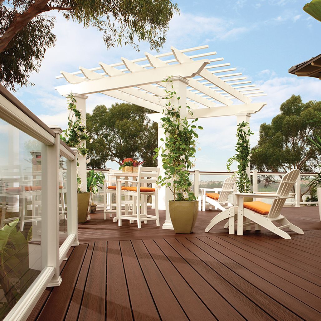 Ground level transcend deck with built in seating - Modern - Deck - New  York - by Deck Guardian