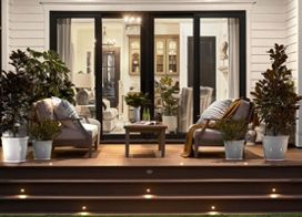 Buitenplan voor Trex Anchors Designer HGTV® Smart Home 2022 