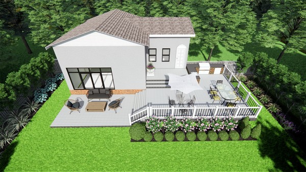 Carmen Johnston influencer dream deck plan rendering 2