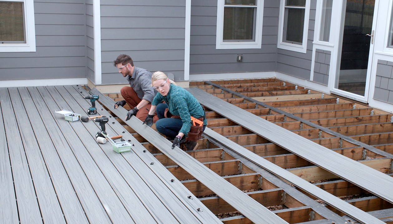 Anleitungen zur Installation von Terrassendielen