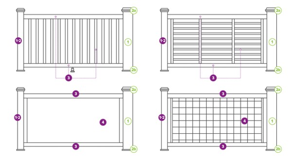 Signature Railing Line Drawing